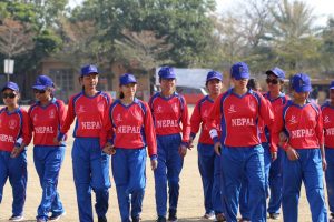 Nepal team after 10 wickets win over Pakistan